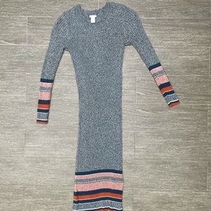 H&M Long Sleeve Maxi Sweater Dress (Size M)